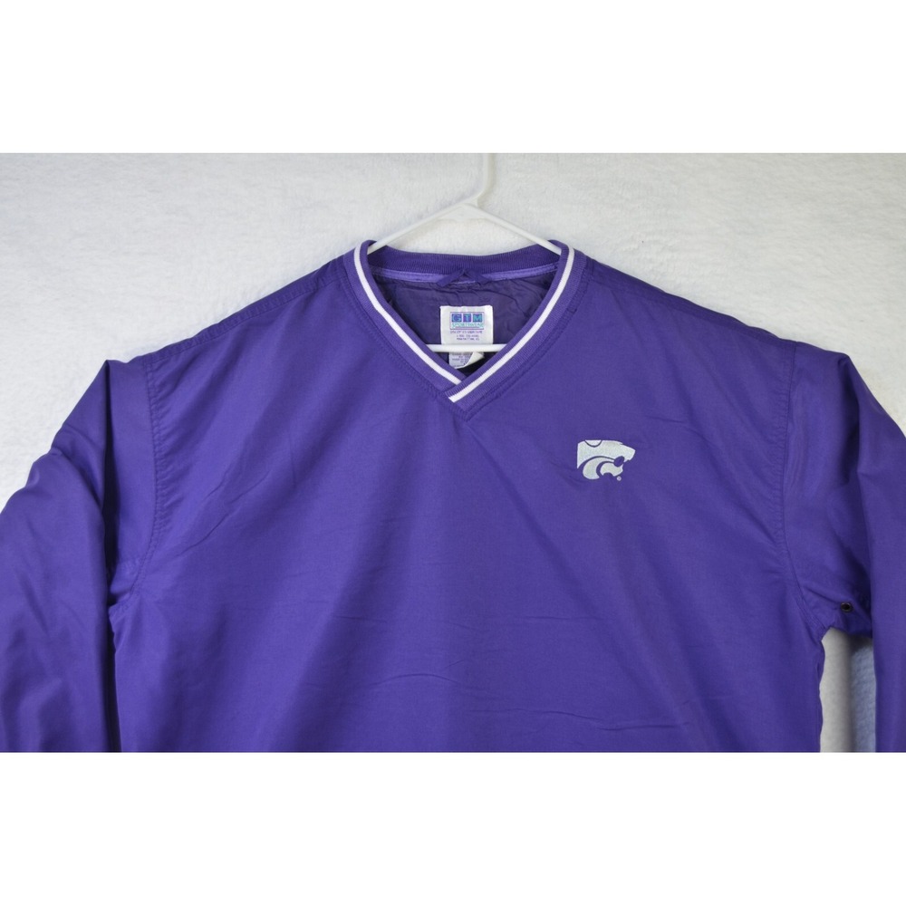 Northwestern Wildcats Jacket Mens XL Purple Pullover Wind Breaker Pockets - Picture 2 of 12
